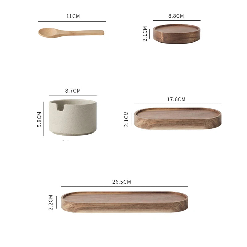 Seasoning Jar with Wooden Lid