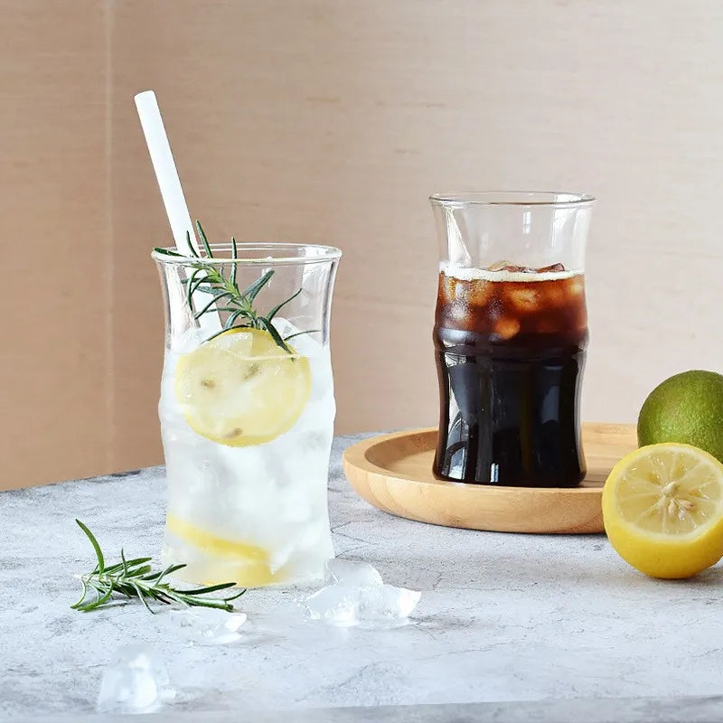 Mediterranean Ripple Glass Cup