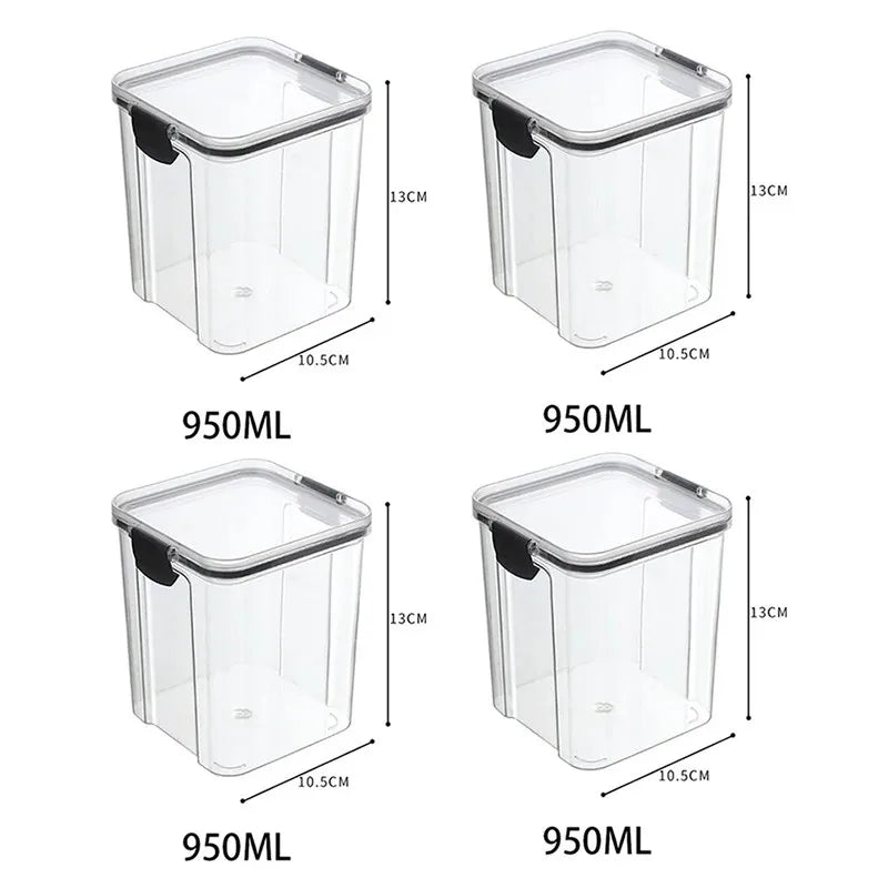 Transparent Food Storage Containers