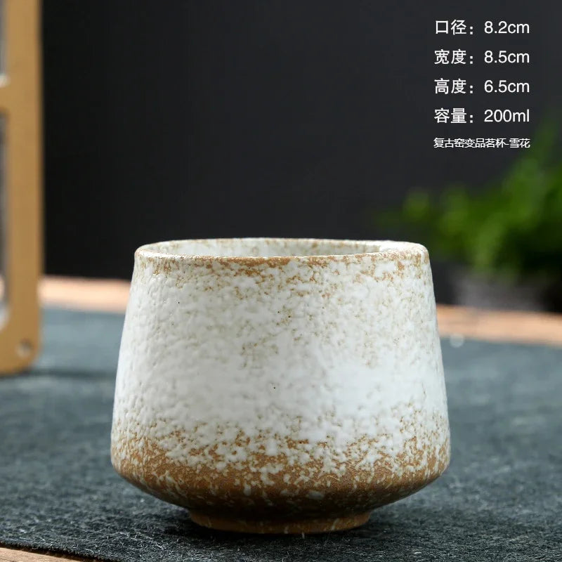 kiln-changed glaze cup