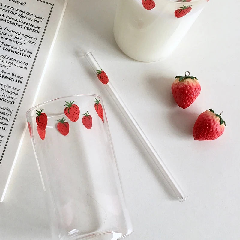 Strawberry Glass Cups