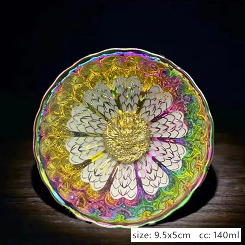Colorful Peacock Tea Cup