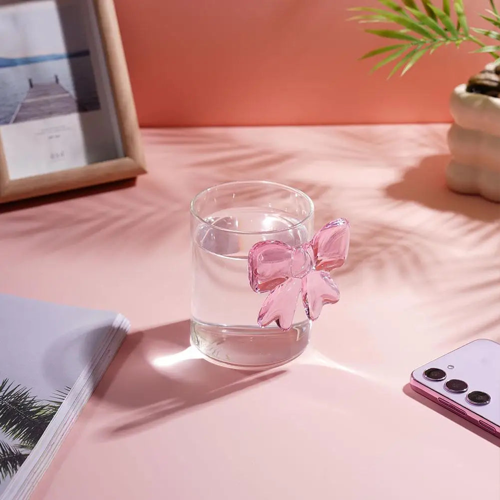 Pink Bow Glass