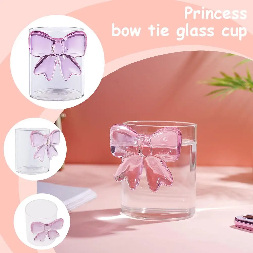 Pink Bow Glass
