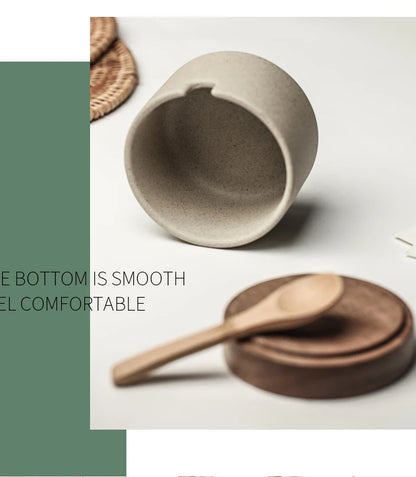 Seasoning Jar with Wooden Lid