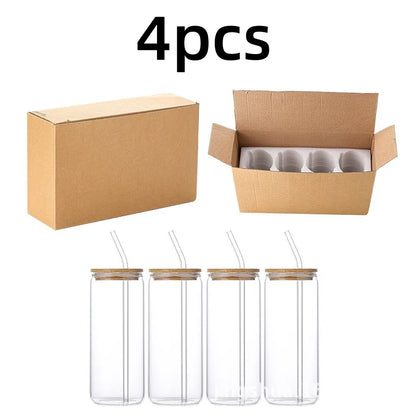 Glass Reusable Drinking Cups