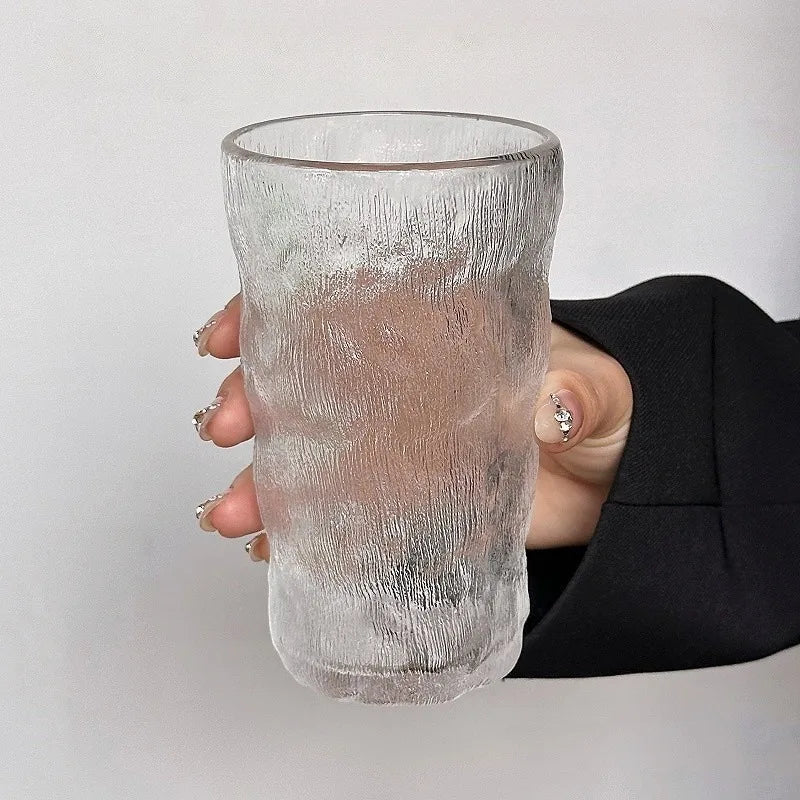 Summer High Beauty Glass Glacier Texture Cup