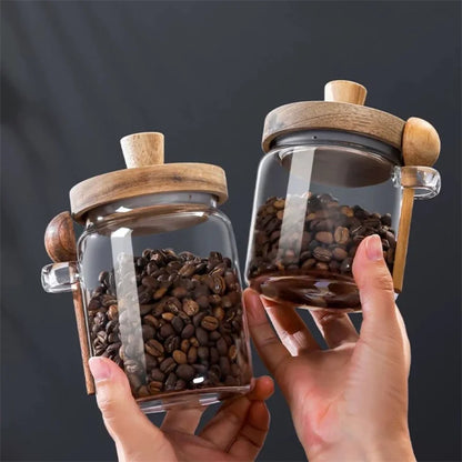 Coffee Bean Storage Glass
