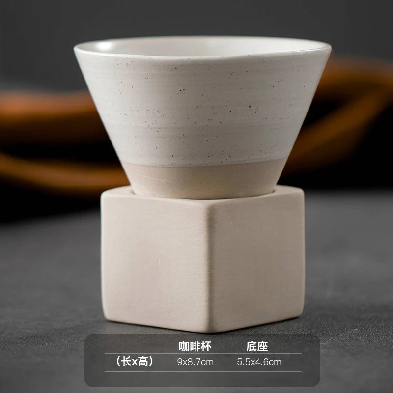 Cone Shape Pottery Tea Coffee Cup