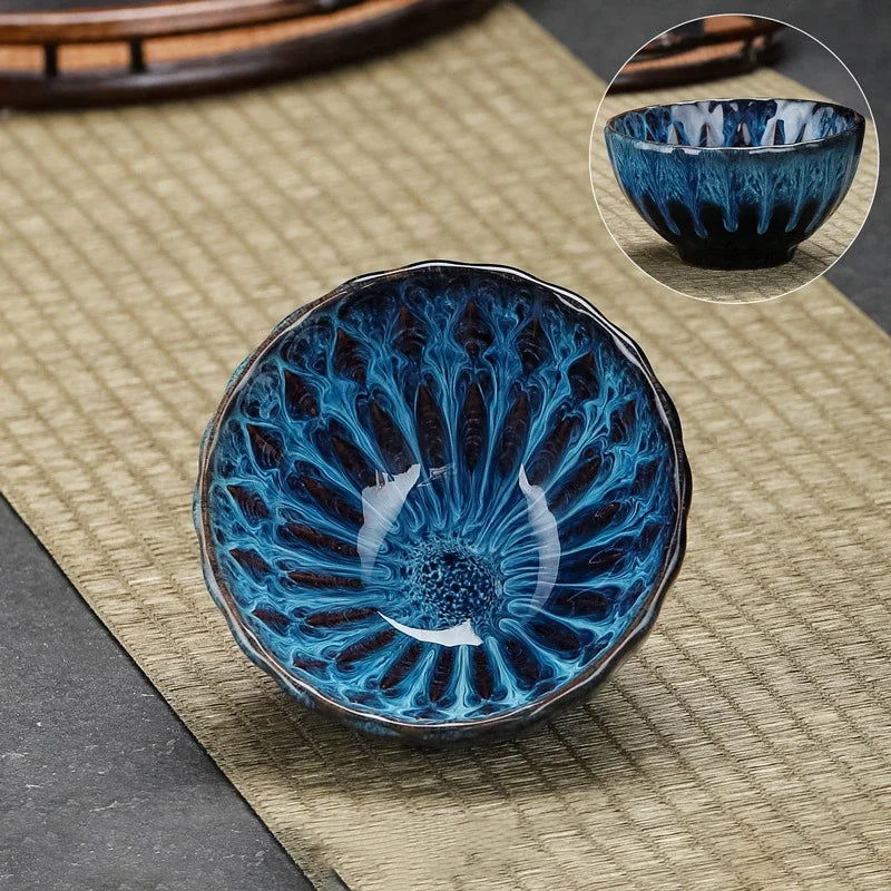 kiln transformed ceramic tea cup