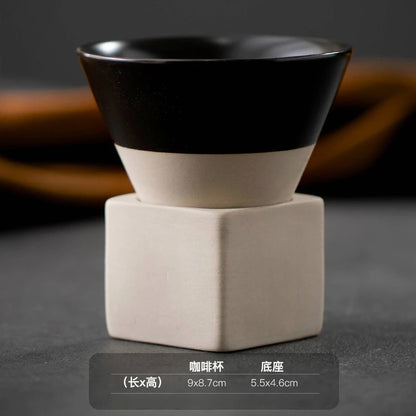 Cone Shape Pottery Tea Coffee Cup