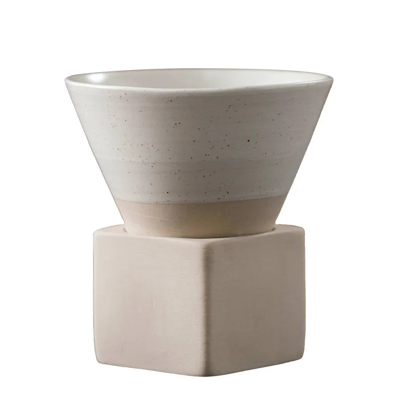 Cone Shape Pottery Tea Coffee Cup