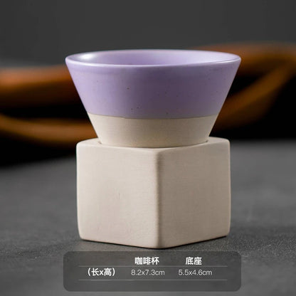 Cone Shape Pottery Tea Coffee Cup