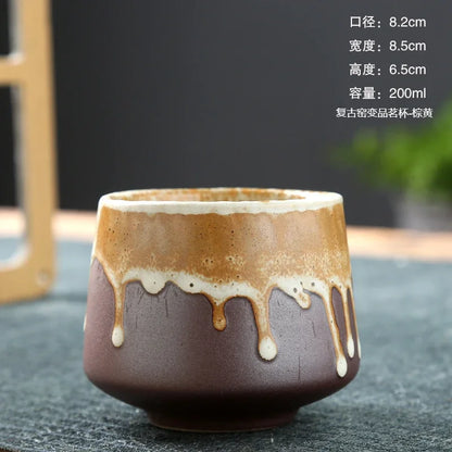 kiln-changed glaze cup