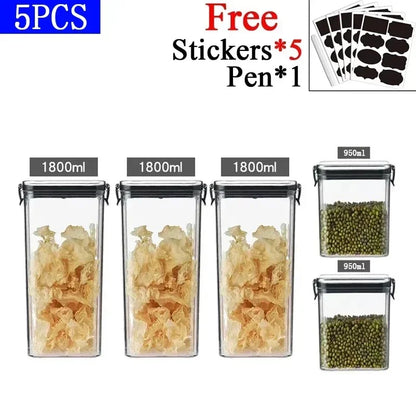 Kitchen Stackable Sealed Storage Containers