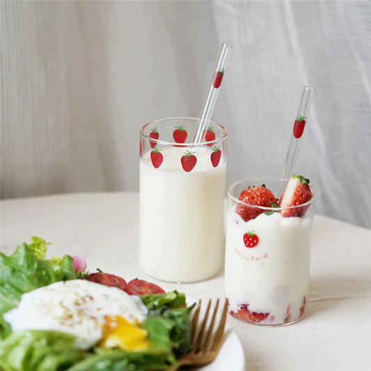Strawberry Glass Cups