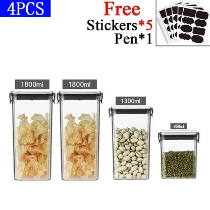 Kitchen Stackable Sealed Storage Containers