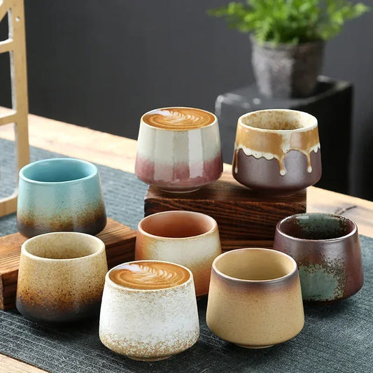 kiln-changed glaze cup