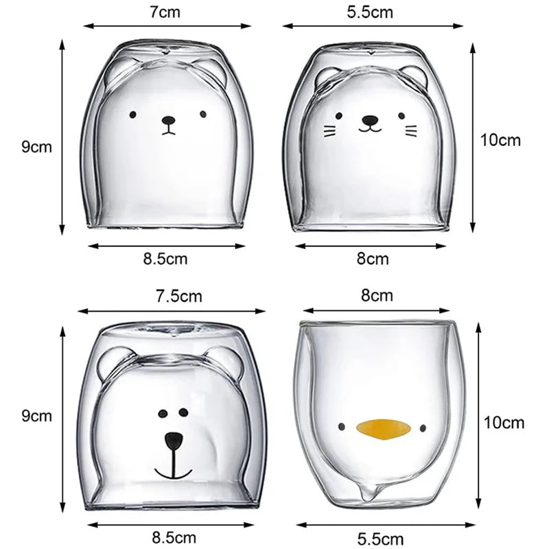 Cute Glass Coffee Cups