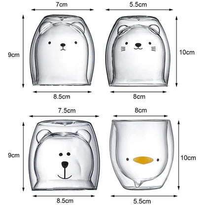 Cute Glass Coffee Cups