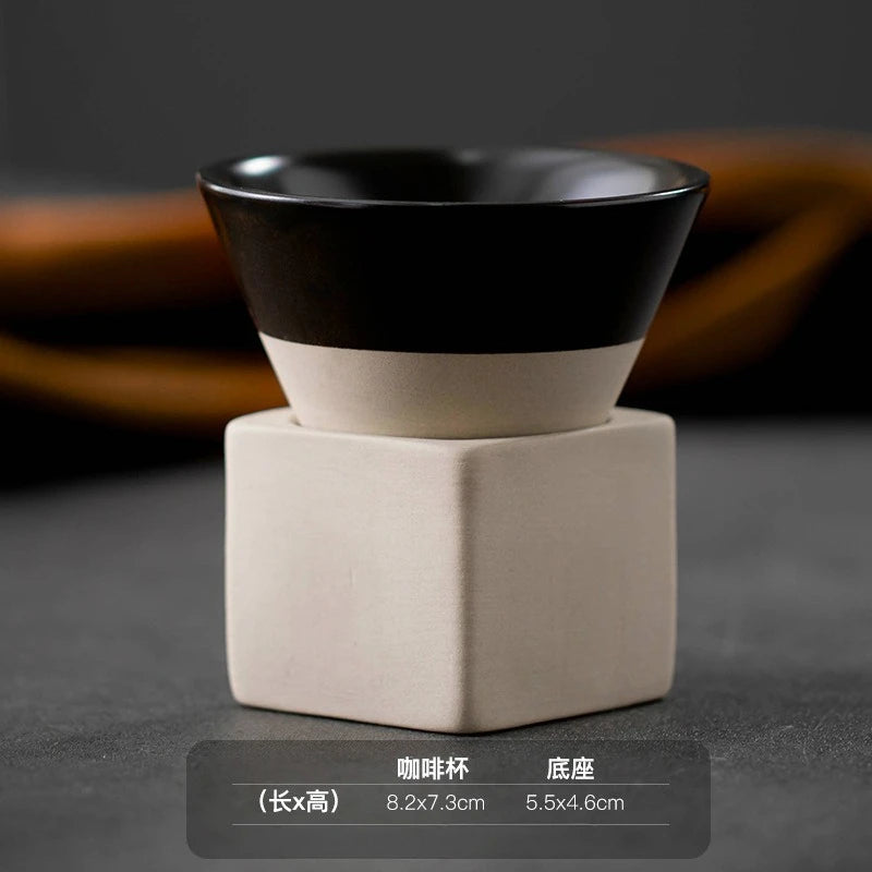Cone Shape Pottery Tea Coffee Cup