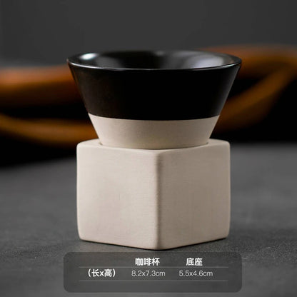 Cone Shape Pottery Tea Coffee Cup