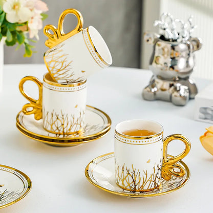 6-piece Set Espresso Cups Tea Set