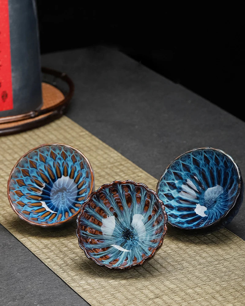 kiln transformed ceramic tea cup