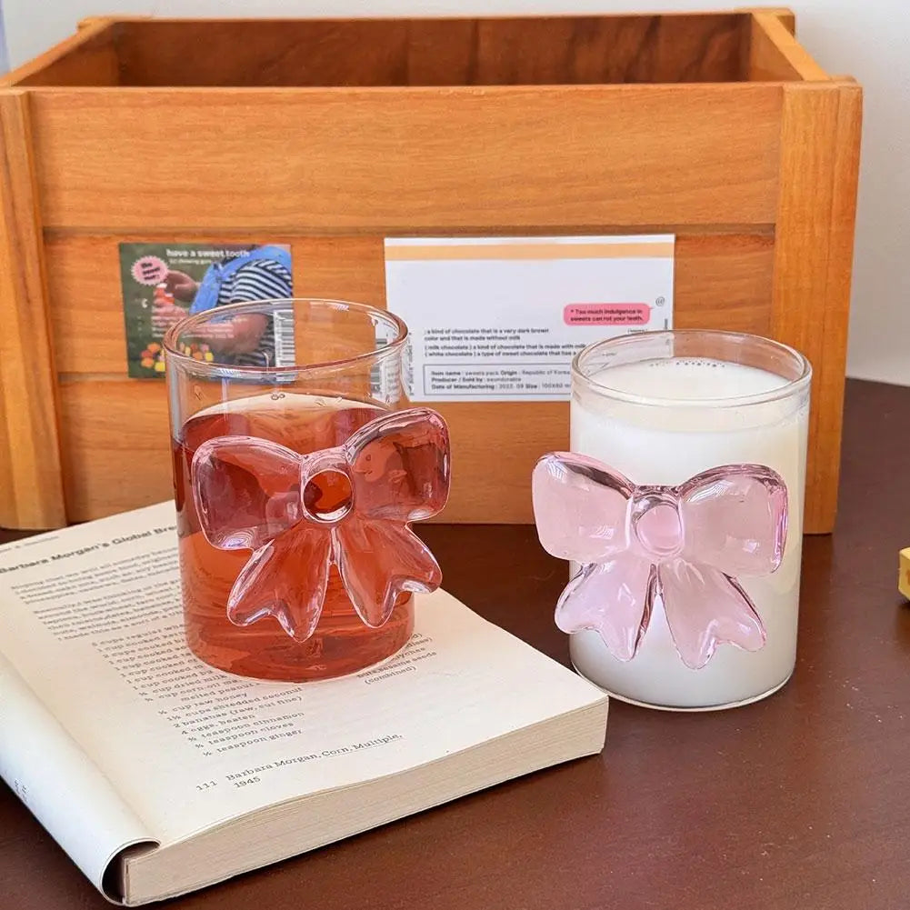 Pink Bow Glass