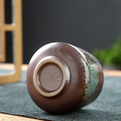 kiln-changed glaze cup