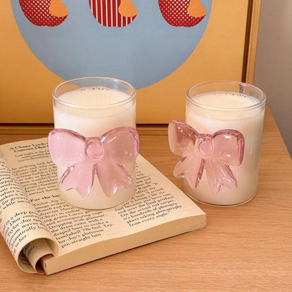 Pink Bow Glass