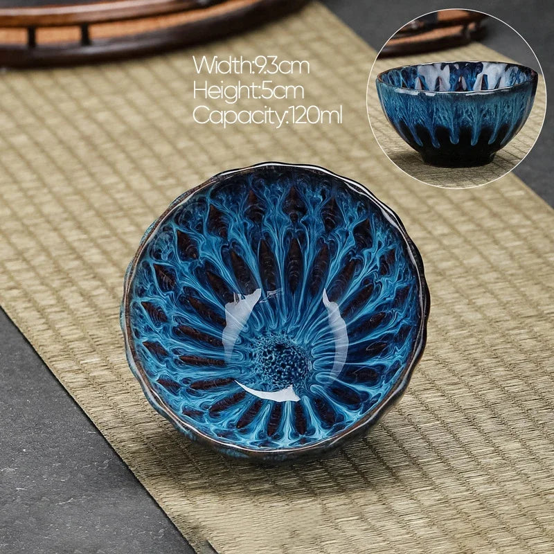 kiln transformed ceramic tea cup