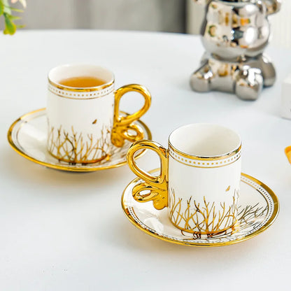 6-piece Set Espresso Cups Tea Set