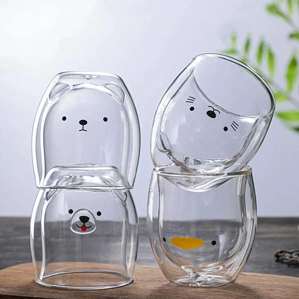 Cute Glass Coffee Cups