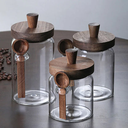 Coffee Bean Storage Glass