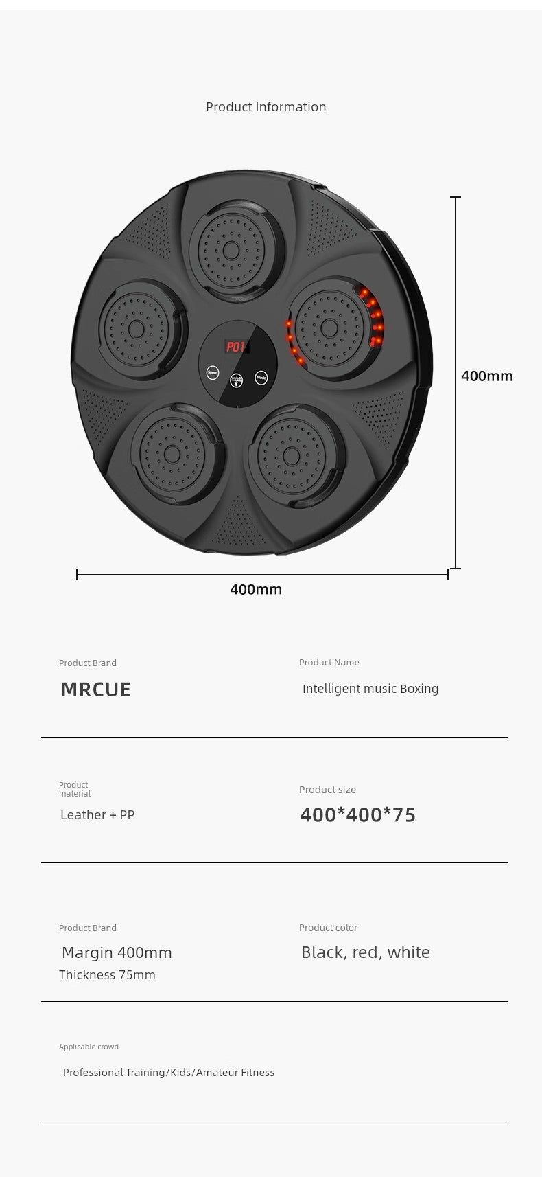 Smart Music Boxing Machine