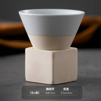Cone Shape Pottery Tea Coffee Cup
