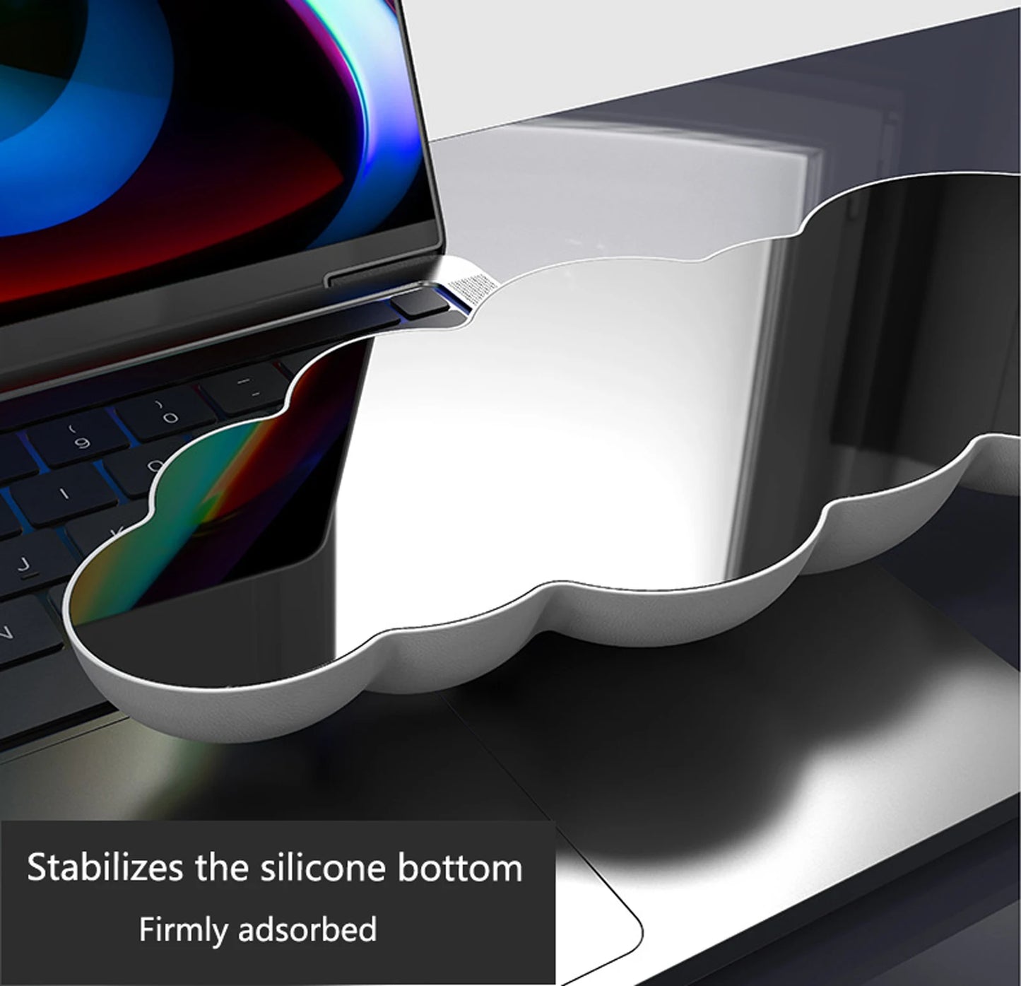 Silicone Cloud Mouse Pad Keyboard Wrist Rest Set