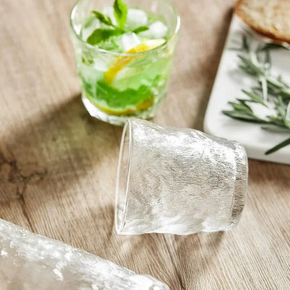 Summer High Beauty Glass Glacier Texture Cup
