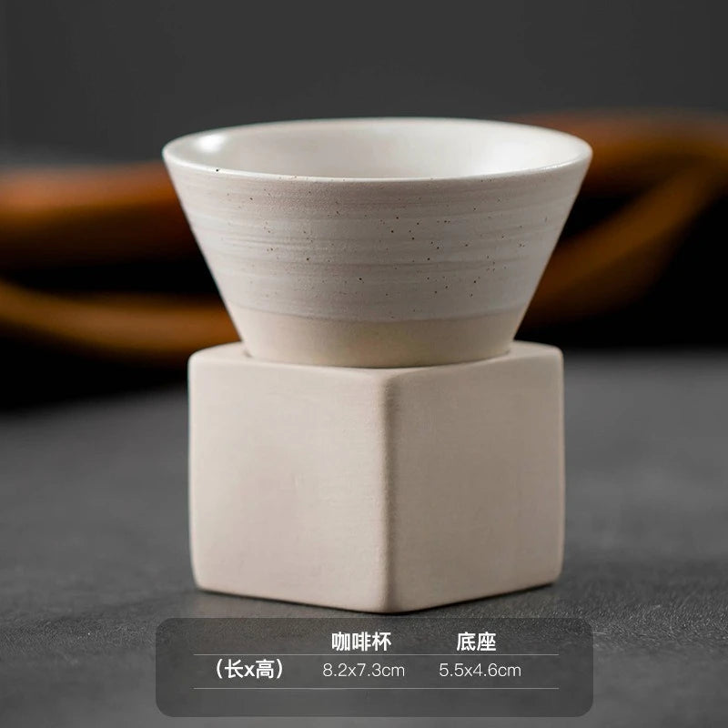 Cone Shape Pottery Tea Coffee Cup