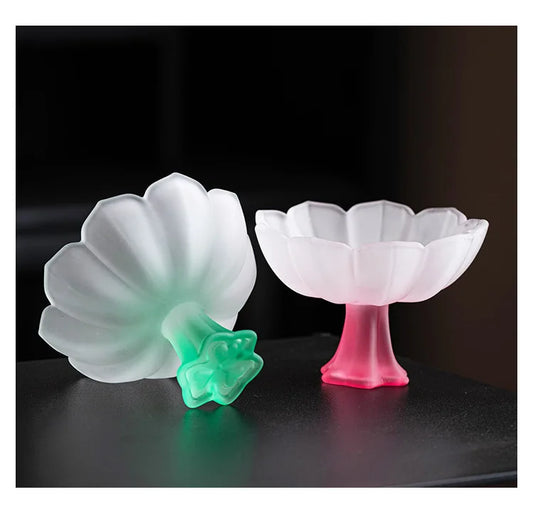 Lotus Flower Glass Tea Cup