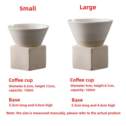 Cone Shape Pottery Tea Coffee Cup