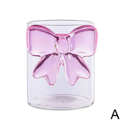 Pink Bow Glass