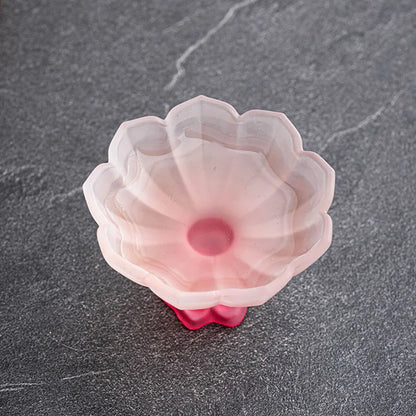 Lotus Flower Glass Tea Cup