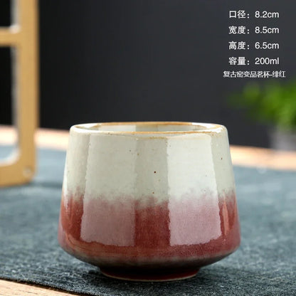 kiln-changed glaze cup