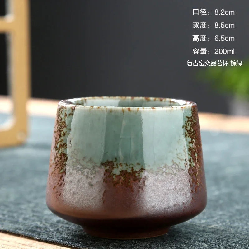 kiln-changed glaze cup