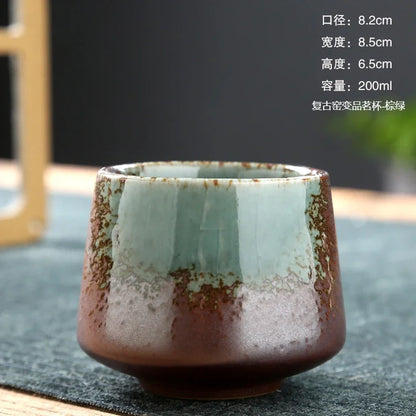 kiln-changed glaze cup