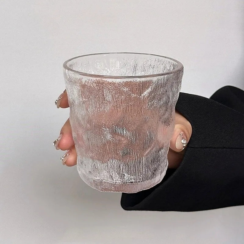Summer High Beauty Glass Glacier Texture Cup
