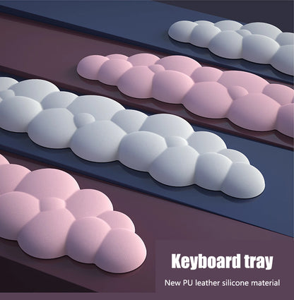 Silicone Cloud Mouse Pad Keyboard Wrist Rest Set
