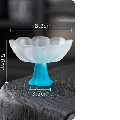 Lotus Flower Glass Tea Cup